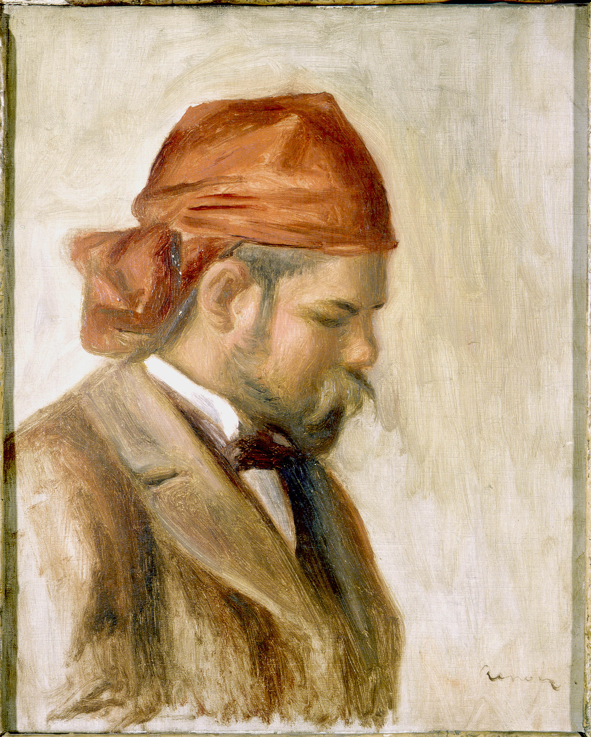 Pierre-Auguste Renoir - Ambroise Vollard au foulard rouge 