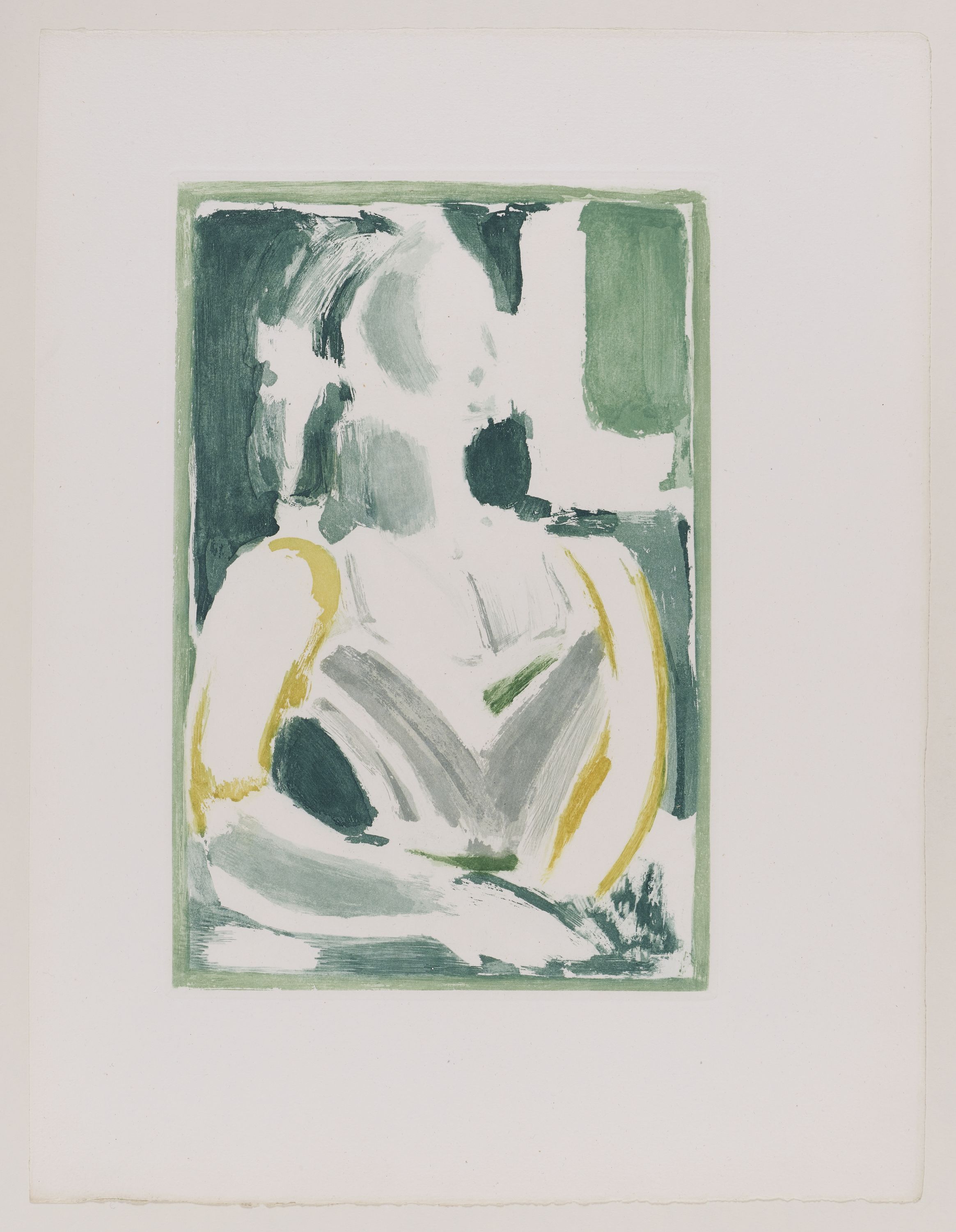 Georges Rouault, Femme fière, planche pour "Les Fleurs du mal", épreuve de décomposition des couleurs