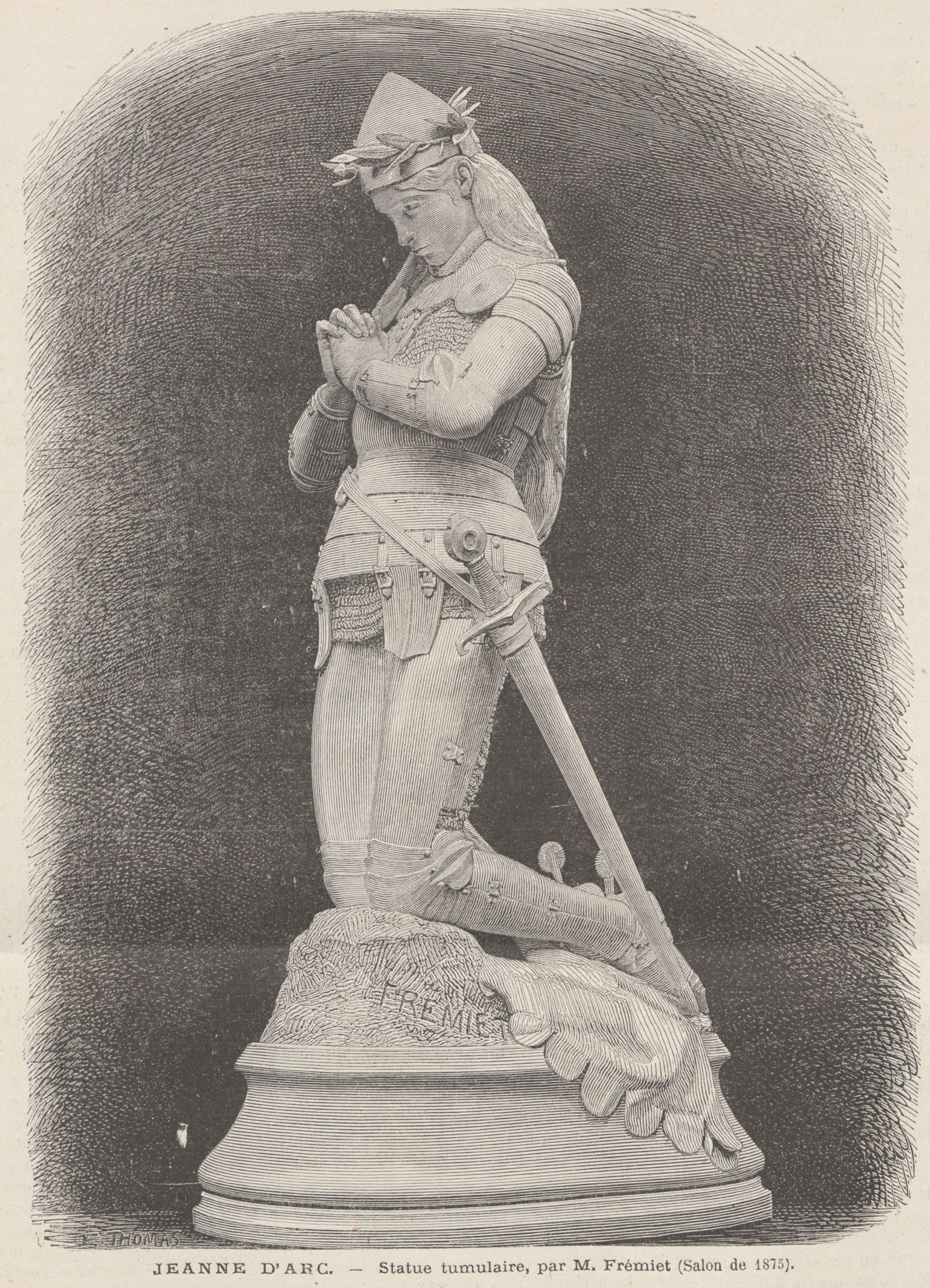 Frémiet, Jeanne d'Arc, Salon de 1875