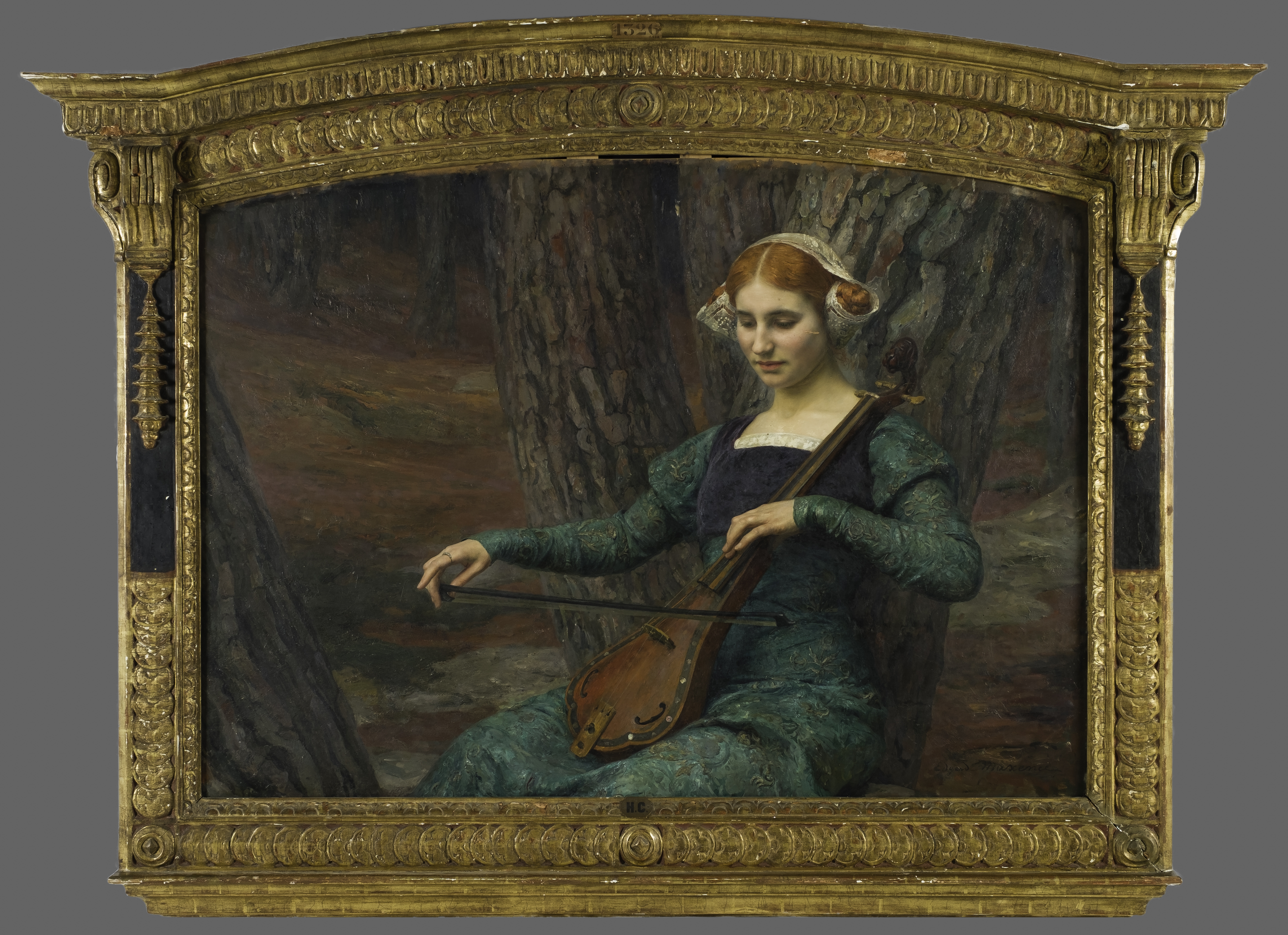 Maxence, Jeune femme jouant de la mandore ou Solitude