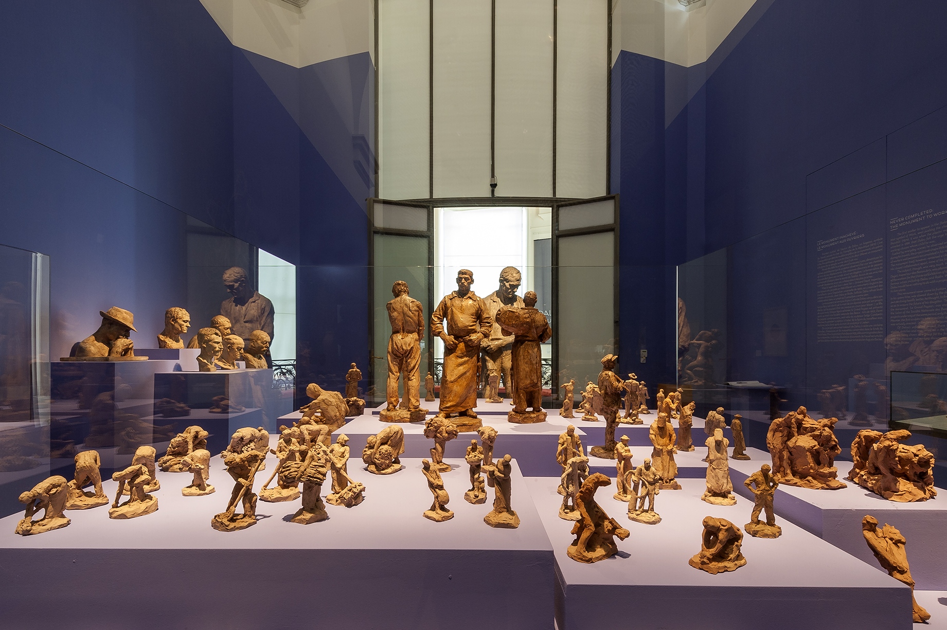 Esquisses en terre cuite pour le "Monument aux ouvriers"