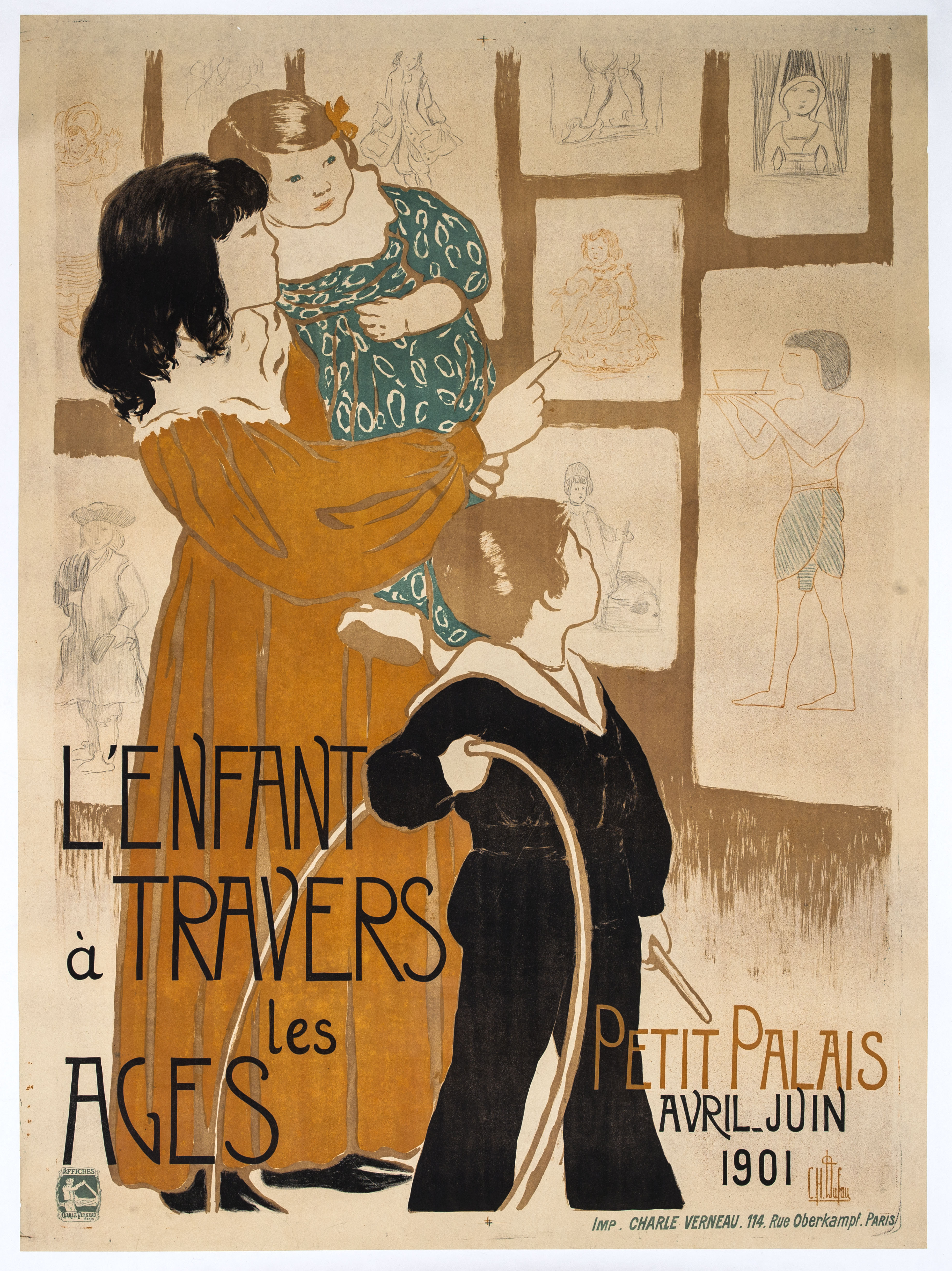Clémentine-Hélène Dufau, Affiche de l'Exposition de l'enfance, PPG4724