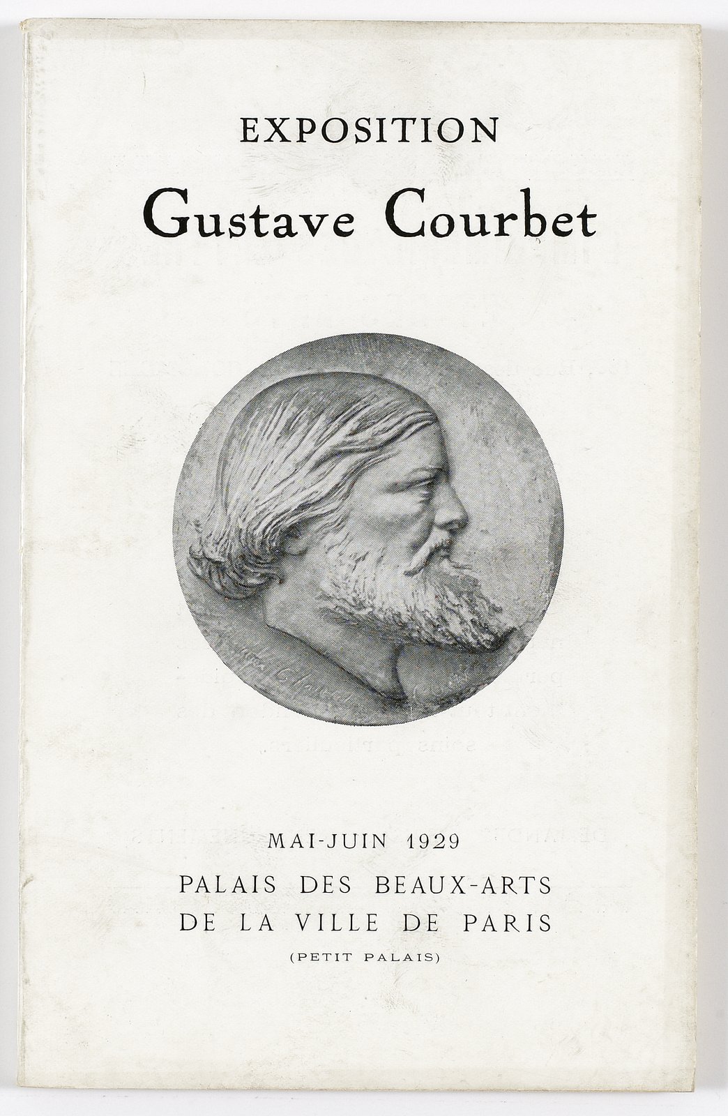 Couverture du catalogue de l'exposition Courbet de 1929