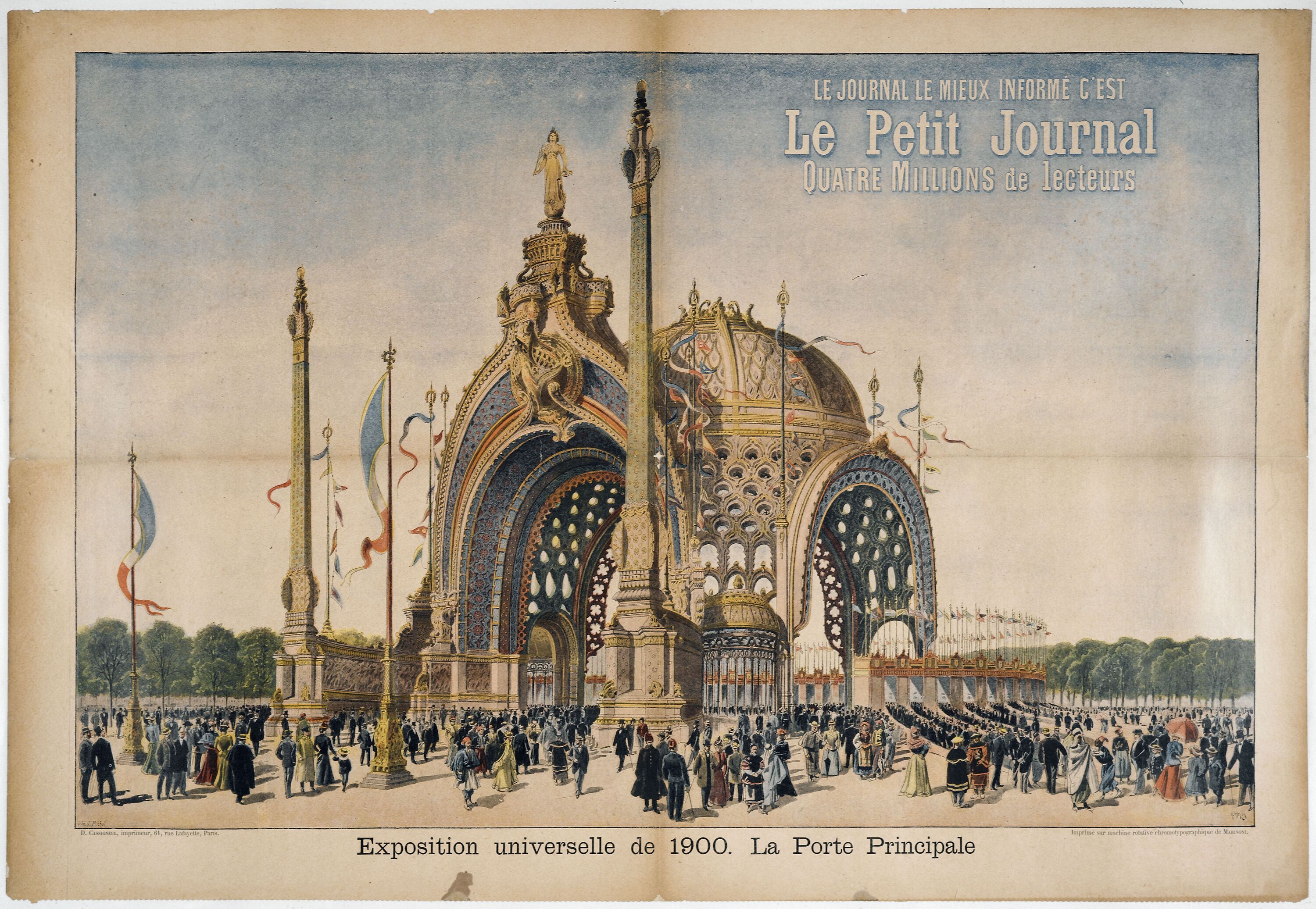 Henri Meyer, Affiche : Exposition universelle de 1900, Porte principale, PPAF6