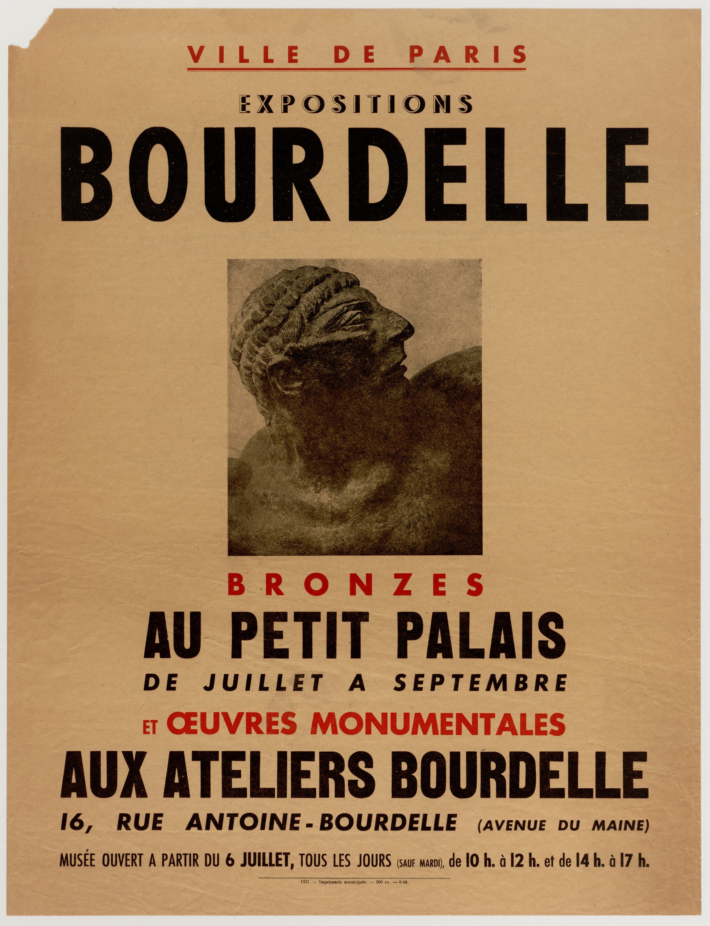 Exposition Bourdelle 1933