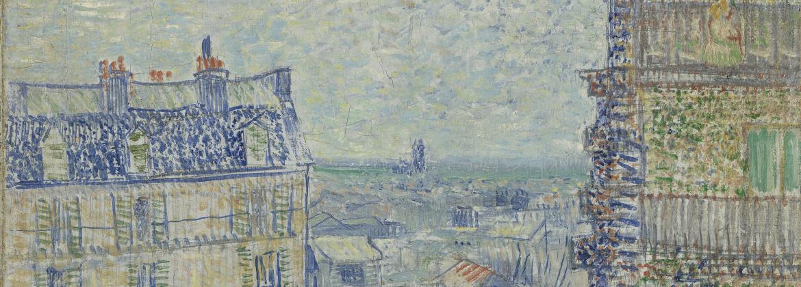 Vincent Van Gogh, Vue depuis l’appartement de Théo, 1887. Huile sur toile, 45,9 x 38,1 cm. Amsterdam, Van Gogh Museum