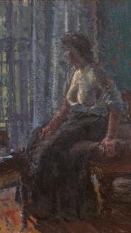 Sickert, Woman Seated at a Window. Image courtesy of PIANO NOBILE, Robert Travers (Works of Art) Ltd., London