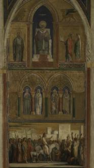 Flandrin, Esquisse pour la composition d'ensemble du décor du mur gauche de l'église Saint-Germain des Prés