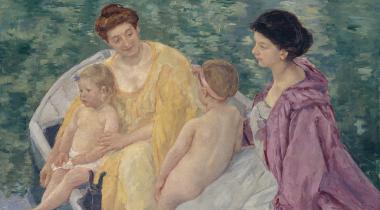 Le Bain (Two mothers and their children in a boat)