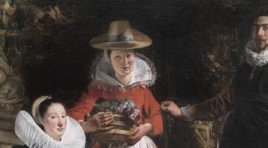 Jacques Jordaens (1593-1678) Autoportrait de l’artiste avec sa femme Catharina van Noort, leur fille Elisabeth et une servante dans un jardin, 1621-1622 Huile sur toile © Madrid, Musée national du Prado