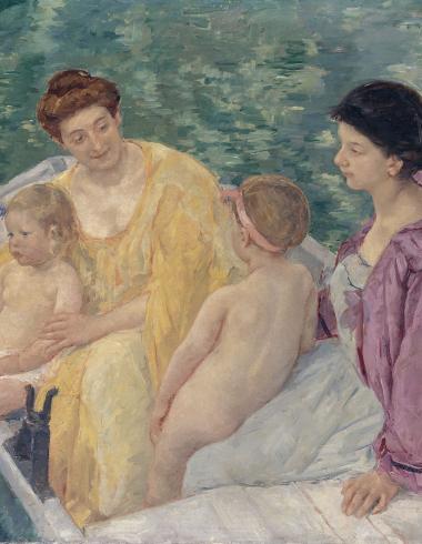 Le Bain (Two mothers and their children in a boat)