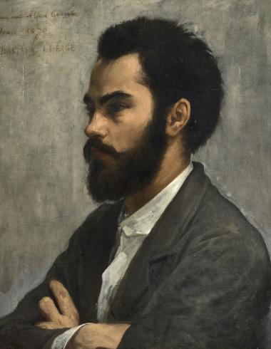 Jules-Bastien Lepage, Portrait du peintre émailleur Alfred Garnier. © Artcurial