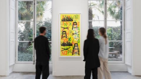 Now What ? Or What Else? by Nina Chanel Abney in Perrotin Paris, september 2025 © Photo : Tanguy Beurdeley / Courtesy Perrotin