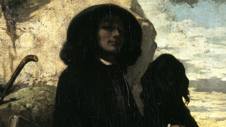 Autoportrait dit Courbet au chien noir