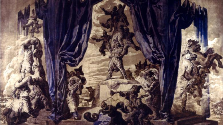 Scènes de cirque - paravent pour le boudoir de la reine d’Espagne, 1920 / Crédit : Crédit : Patrimonio nacional - palacio de El Pardo, Madrid