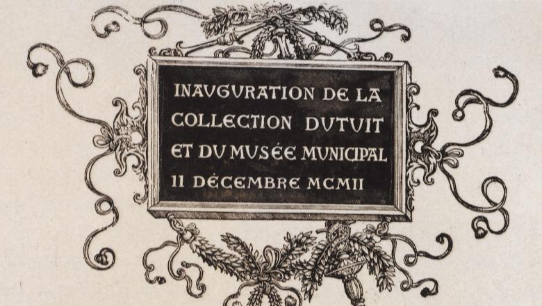 Carton d'invitation à l'inauguration du Petit Palais