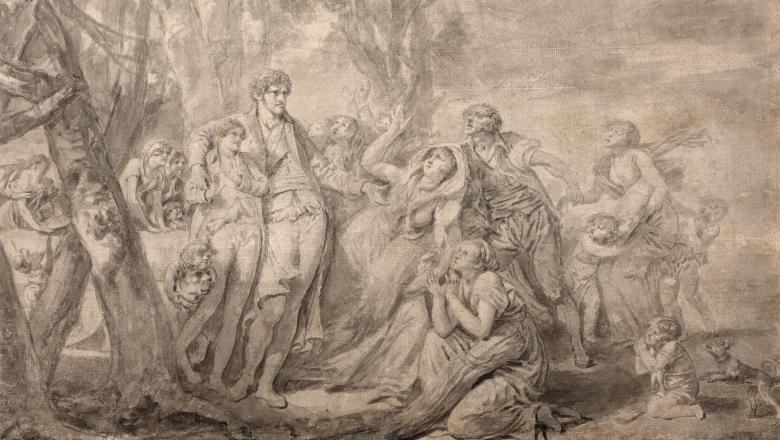 Greuze, La première récolte de blé du fils du cultivateur, PPD6425