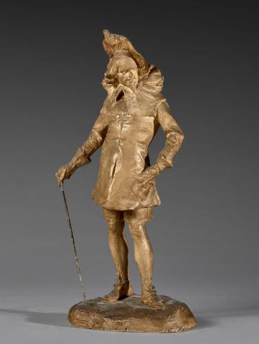 Jean Carriès, Le Gentilhomme français, dit Le Callot. © Artcurial