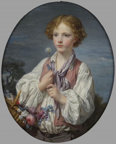 Greuze, Jeune berger qui tente le sort pour savoir s'il est aimé de sa bergère