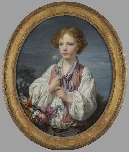 Greuze, Jeune berger qui tente le sort pour savoir s'il est aimé de sa bergère