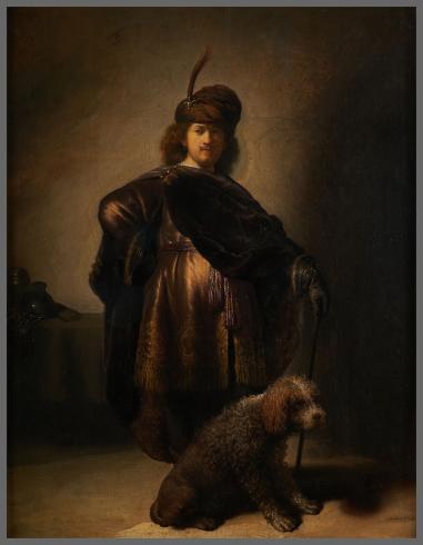 Rembrandt, Portrait de l'artiste en costume oriental, PDUT925