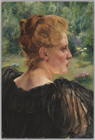 Léon Frederic (Baron), Portrait de Suzanne Wauters, PPP5033