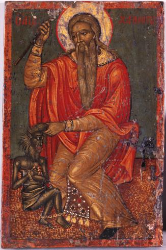 Saint Charalampe et le démon