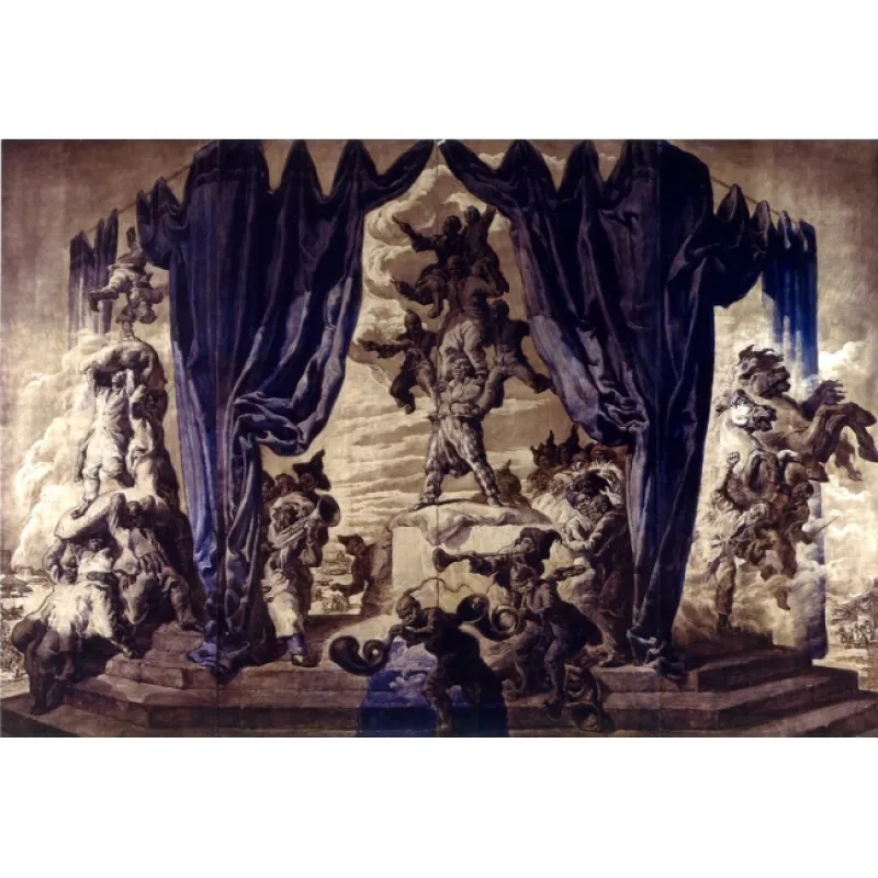 Scènes de cirque - paravent pour le boudoir de la reine d’Espagne, 1920