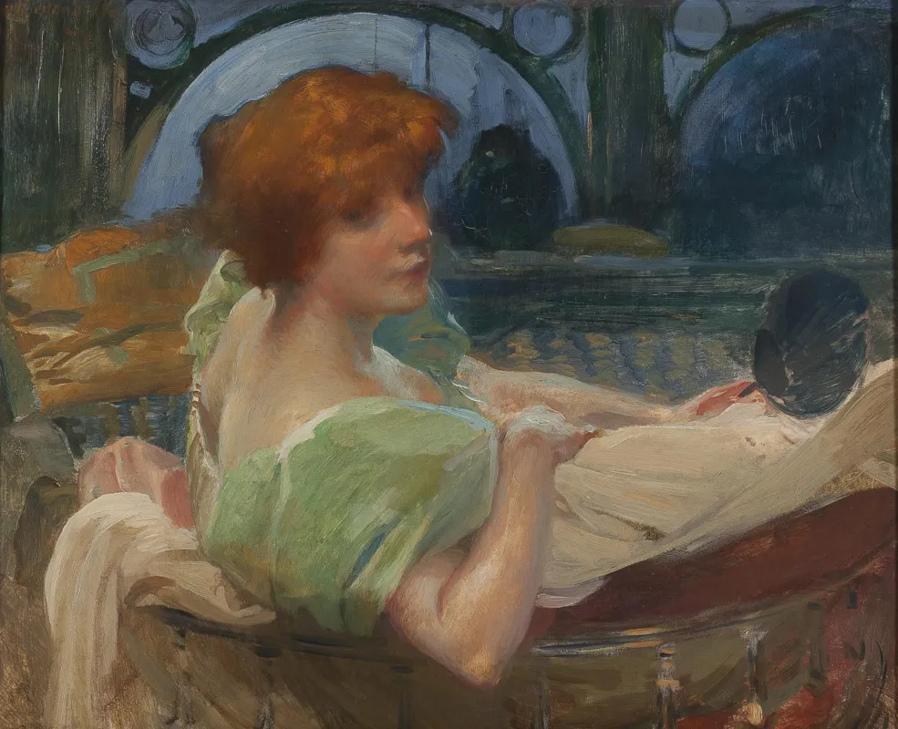 Portrait de Madame Georges Rodenbach. Albert Besnard (1849-1934). Toulon, Musée d’Art. Don Rodenbach Photo
